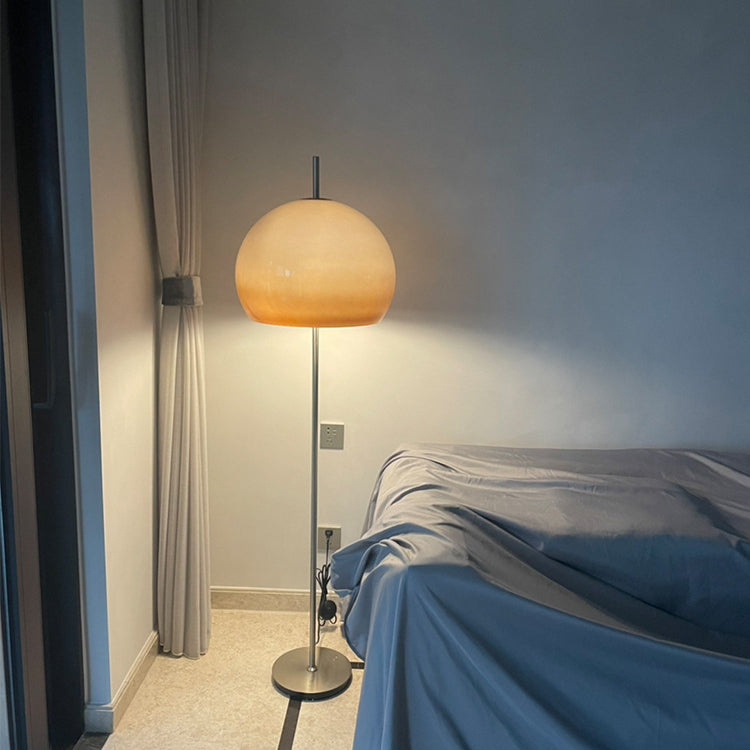 Modern Retro Mushroom Glass Light Standing Floor Lamp For Living Room