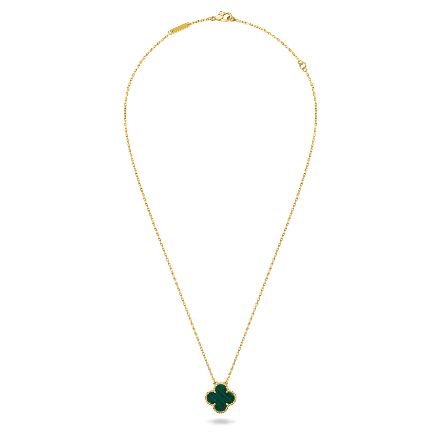 Clover Leaf Necklace,925 Silver, 18k Gold Plated