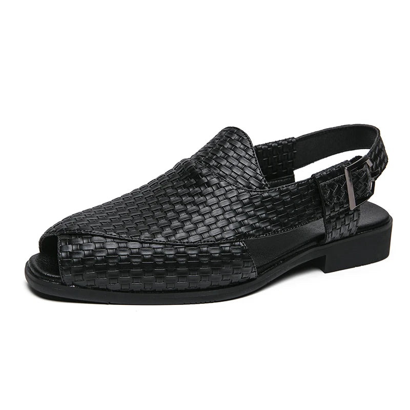 Genuine Leather Roman Sandals for Men