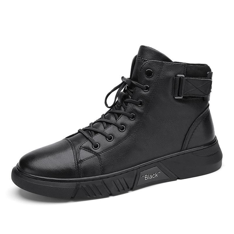 Italian High-Top Casual Martin Leather Boots