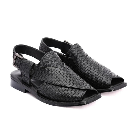 Men's Woven Buckle Sandals