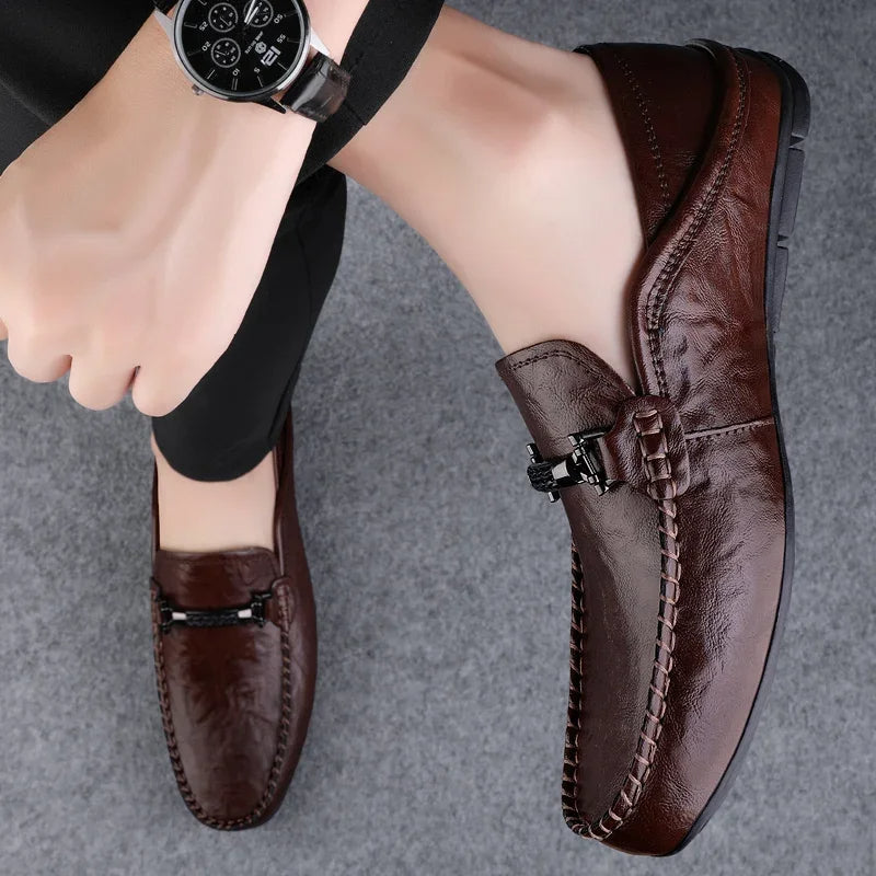 Men's Breathable Genuine Leather Loafers