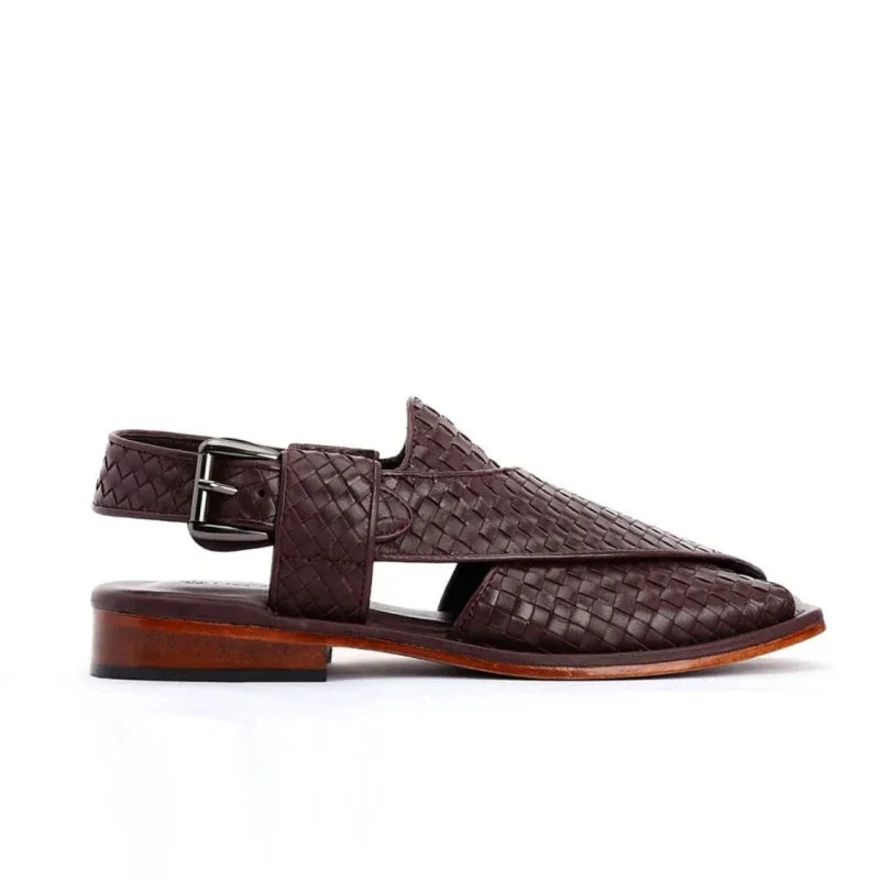 Men's Woven Buckle Sandals