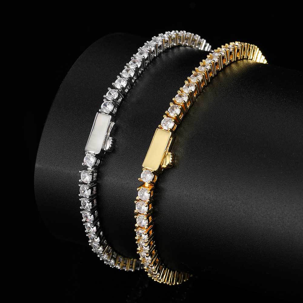 Round Cut Tennis Bracelet in Yellow Gold - 5mm