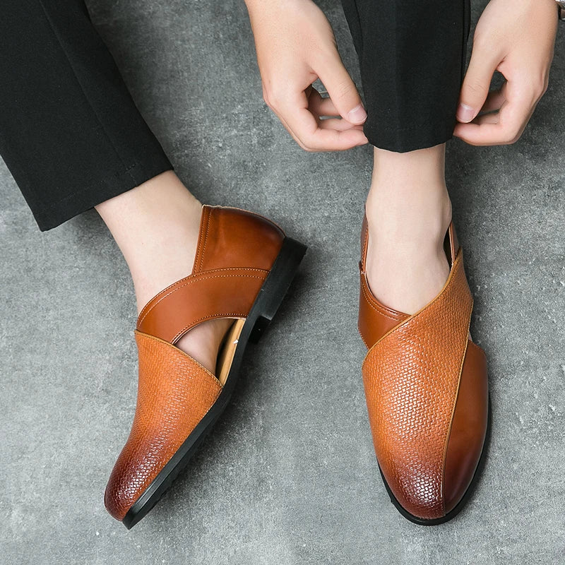 Men's Handmade Leather Sandals Size Guide