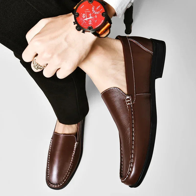 High-Quality Genuine Leather Loafers for Men