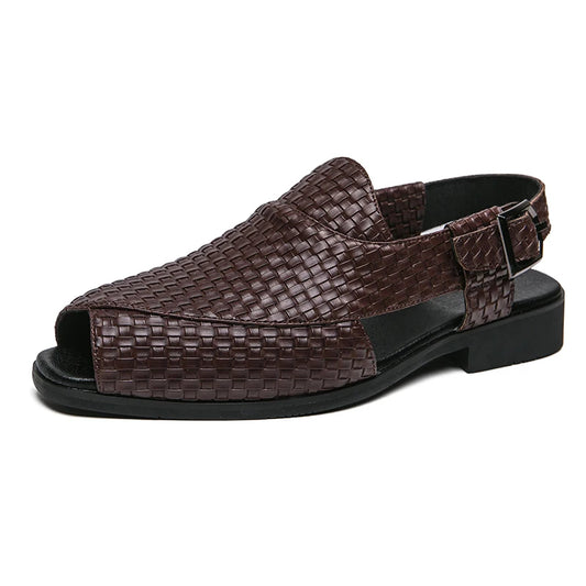 Genuine Leather Roman Sandals for Men