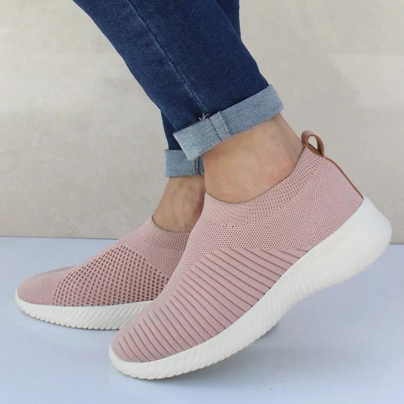 Anicia Crystal Breathable Orthopedic Slip-On Walking Shoes