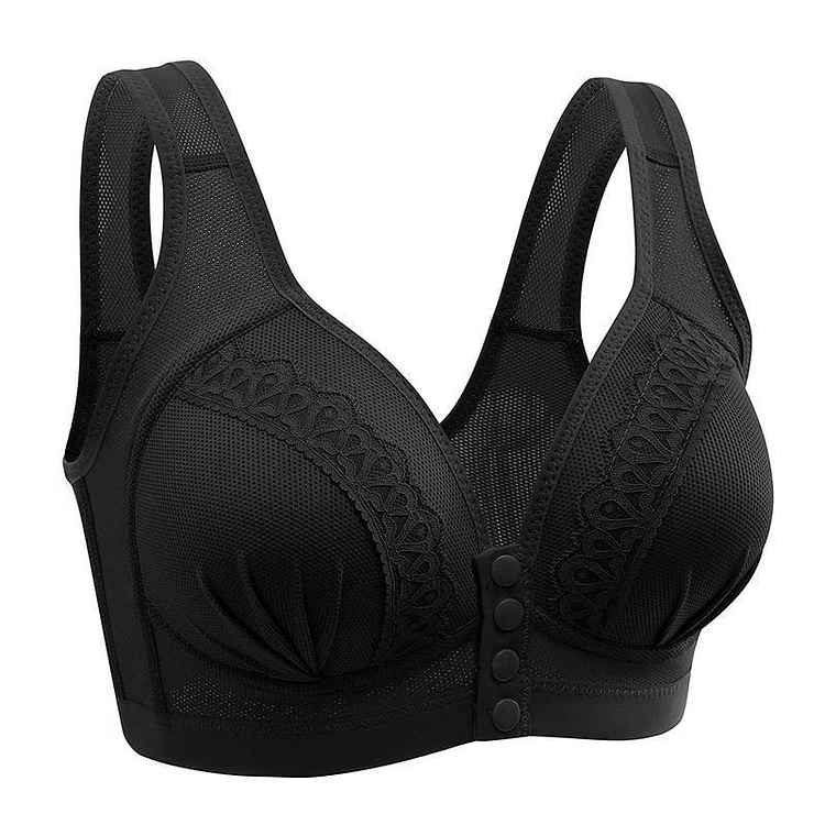 Front Button Breathable Skin-Friendly Cotton Bra