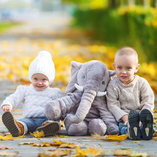 Baby Elephant Cuddle Pillow